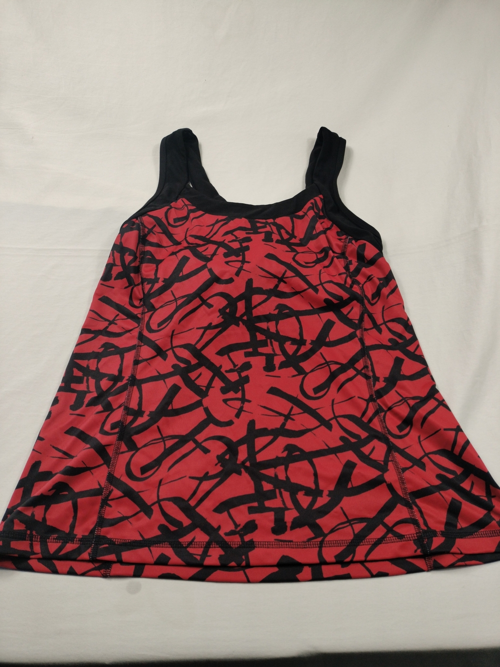 Xersion Red & Black Athletic Tank Dress for Girls